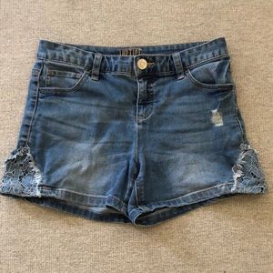 Justice blue Jean shorts